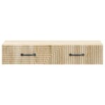 vidaXL Nástenný bočný stôl Dub sonoma 87,5 x 34,5 x 17 cm – Obrázok 4