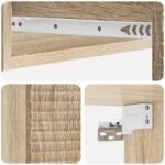 vidaXL Nástenný bočný stôl Dub sonoma 87,5 x 34,5 x 17 cm – Obrázok 7