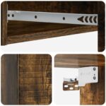 vidaXL Nástenný bočný stôl Dymový dub 87,5 x 34,5 x 17 cm – Obrázok 7