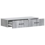 vidaXL Nástenný bočný stôl Sivá sonoma 87,5 x 34,5 x 17 cm – Obrázok 3