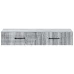 vidaXL Nástenný bočný stôl Sivá sonoma 87,5 x 34,5 x 17 cm – Obrázok 4