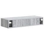 vidaXL Nástenný bočný stôl Sivá sonoma 87,5 x 34,5 x 17 cm – Obrázok 6