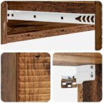 vidaXL Nástenný bočný stôl Staré drevo 87,5 x 34,5 x 17 cm – Obrázok 7
