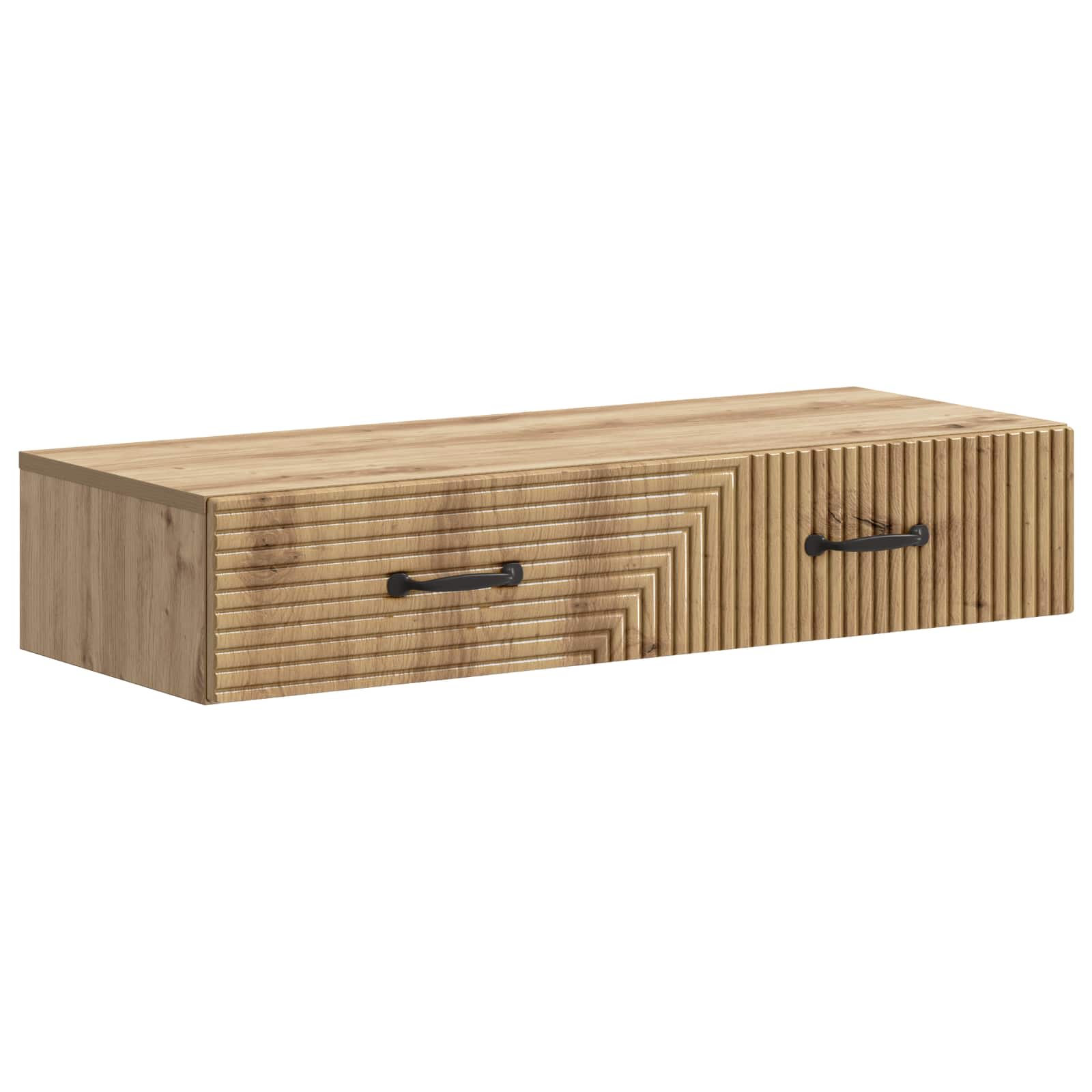 898674_1.jpg vidaXL Nástenný bočný stôl Dub artisan 87,5 x 34,5 x 17 cm – Obrázok 1