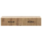 vidaXL Nástenný bočný stôl Dub artisan 87,5 x 34,5 x 17 cm – Obrázok 4