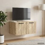 vidaXL Nástenná TV skrinka Nástenný Dub sonoma 59,5 x 41 x 30 cm – Obrázok 4