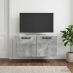 vidaXL Nástenná TV skrinka Nástenný Betónovo sivá 59,5 x 41 x 30 cm – Obrázok 4