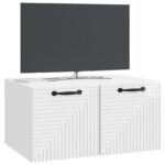 vidaXL Nástenná TV skrinka Biela s vysokým leskom 59,5 x 41 x 30 cm – Obrázok 3