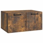 vidaXL Nástenná TV skrinka Nástenný Dymový dub 59,5 x 41 x 30 cm – Obrázok 2