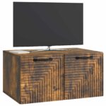 vidaXL Nástenná TV skrinka Nástenný Dymový dub 59,5 x 41 x 30 cm – Obrázok 3