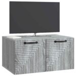 vidaXL Nástenná TV skrinka Nástenný Sivá sonoma 59,5 x 41 x 30 cm – Obrázok 3