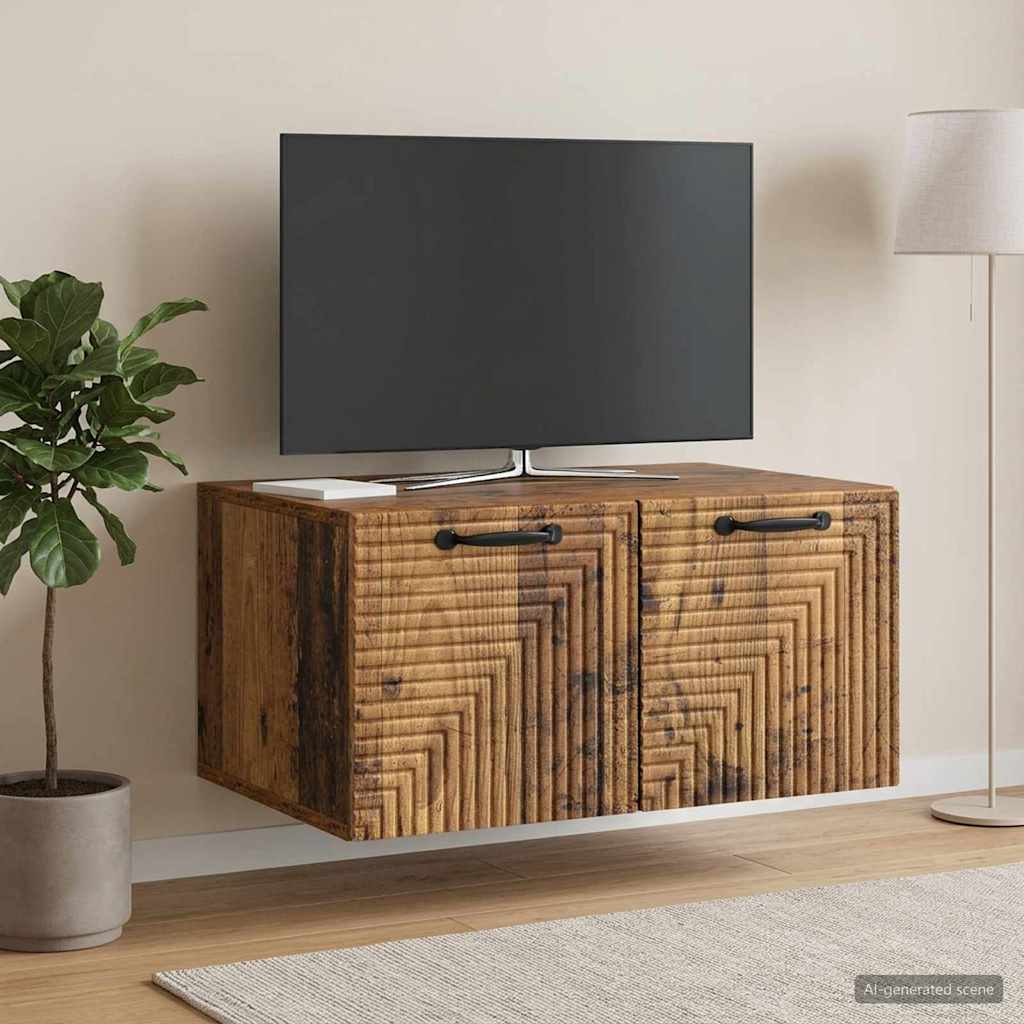 898683_1.jpg vidaXL Nástenná TV skrinka Nástenný Staré drevo 59,5 x 41 x 30 cm – Obrázok 1