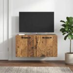vidaXL Nástenná TV skrinka Nástenný Staré drevo 59,5 x 41 x 30 cm – Obrázok 4