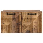 vidaXL Nástenná TV skrinka Nástenný Staré drevo 59,5 x 41 x 30 cm – Obrázok 6