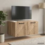 vidaXL Nástenná TV skrinka Nástenný Dub artisan 59,5 x 41 x 30 cm – Obrázok 4