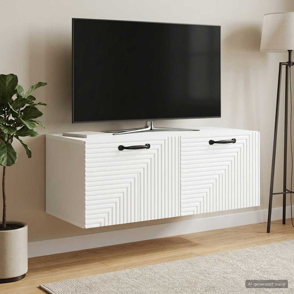 898685_1.jpg vidaXL Nástenná TV skrinka Biela 78,5 x 41 x 30 cm Kompozitné drevo – Obrázok 1