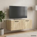 vidaXL Nástenná TV skrinka Nástenný Dub sonoma 78,5 x 41 x 30 cm