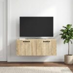 vidaXL Nástenná TV skrinka Nástenný Dub sonoma 78,5 x 41 x 30 cm – Obrázok 4