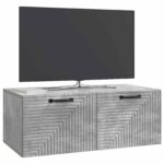vidaXL Nástenná TV skrinka Nástenný Betónovo sivá 78,5 x 41 x 30 cm – Obrázok 3
