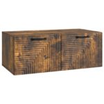 vidaXL Nástenná TV skrinka Nástenný Dymový dub 78,5 x 41 x 30 cm – Obrázok 2