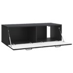 vidaXL Nástenná TV skrinka Čierna 98 x 41 x 30 cm Kompozitné drevo – Obrázok 5