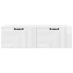 vidaXL Nástenná TV skrinka Biela s vysokým leskom 98 x 41 x 30 cm – Obrázok 6
