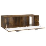 vidaXL Nástenná TV skrinka Dymový dub 98 x 41 x 30 cm Kompozitné drevo – Obrázok 5