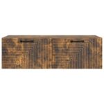 vidaXL Nástenná TV skrinka Dymový dub 98 x 41 x 30 cm Kompozitné drevo – Obrázok 6