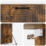 vidaXL Nástenná TV skrinka Dymový dub 98 x 41 x 30 cm Kompozitné drevo – Obrázok 9