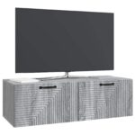 vidaXL Nástenná TV skrinka Nástenný Sivá sonoma 98 x 41 x 30 cm – Obrázok 3