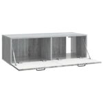 vidaXL Nástenná TV skrinka Nástenný Sivá sonoma 98 x 41 x 30 cm – Obrázok 5