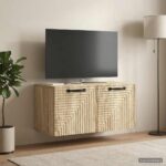 vidaXL Nástenná TV skrinka Nástenný Dub sonoma 59,5 x 31 x 30 cm