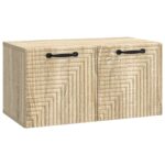 vidaXL Nástenná TV skrinka Nástenný Dub sonoma 59,5 x 31 x 30 cm – Obrázok 2