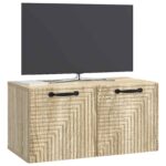 vidaXL Nástenná TV skrinka Nástenný Dub sonoma 59,5 x 31 x 30 cm – Obrázok 3