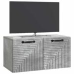 vidaXL Nástenná TV skrinka Nástenný Betónovo sivá 59,5 x 31 x 30 cm – Obrázok 3