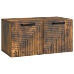 vidaXL Nástenná TV skrinka Nástenný Dymový dub 59,5 x 31 x 30 cm – Obrázok 2