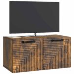 vidaXL Nástenná TV skrinka Nástenný Dymový dub 59,5 x 31 x 30 cm – Obrázok 3