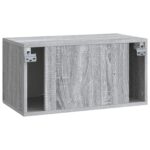 vidaXL Nástenná TV skrinka Nástenný Sivá sonoma 59,5 x 31 x 30 cm – Obrázok 8