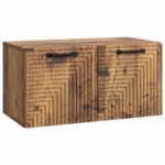 vidaXL Nástenná TV skrinka Nástenný Staré drevo 59,5 x 31 x 30 cm – Obrázok 2