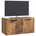 vidaXL Nástenná TV skrinka Nástenný Staré drevo 59,5 x 31 x 30 cm – Obrázok 3