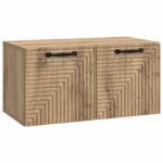 vidaXL Nástenná TV skrinka Nástenný Dub artisan 59,5 x 31 x 30 cm – Obrázok 2