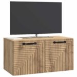 vidaXL Nástenná TV skrinka Nástenný Dub artisan 59,5 x 31 x 30 cm – Obrázok 3