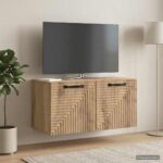 vidaXL Nástenná TV skrinka Nástenný Dub artisan 59,5 x 31 x 30 cm – Obrázok 4