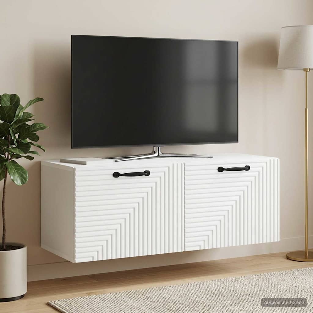 898715_1.jpg vidaXL Nástenná TV skrinka Biela 78,5 x 31 x 30 cm Kompozitné drevo – Obrázok 1