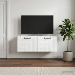 vidaXL Nástenná TV skrinka Biela 78,5 x 31 x 30 cm Kompozitné drevo – Obrázok 4