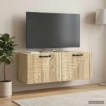 vidaXL Nástenná TV skrinka Nástenný Dub sonoma 78,5 x 31 x 30 cm