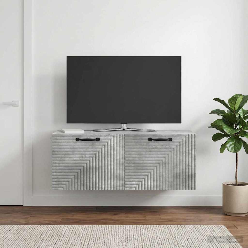 898718_1.jpg vidaXL Nástenná TV skrinka Nástenný Betónovo sivá 78,5 x 31 x 30 cm – Obrázok 1