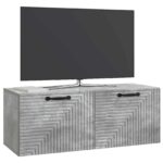 vidaXL Nástenná TV skrinka Nástenný Betónovo sivá 78,5 x 31 x 30 cm – Obrázok 3