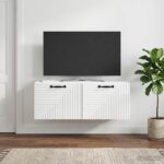 vidaXL Nástenná TV skrinka Biela s vysokým leskom 78,5 x 31 x 30 cm – Obrázok 4