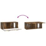 vidaXL Nástenná TV skrinka Nástenný Dymový dub 78,5 x 31 x 30 cm – Obrázok 10